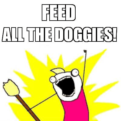 Feed all the doggies