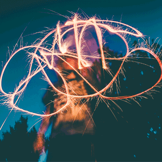 Light painting. Creating valuable content.