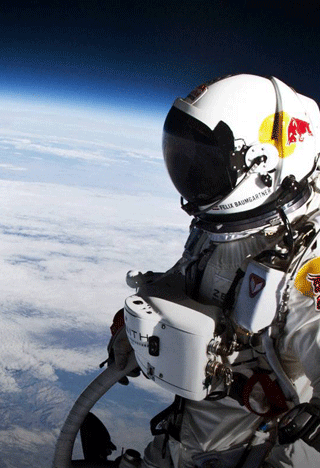 Astronaut in space branded Redbull, content marketing.