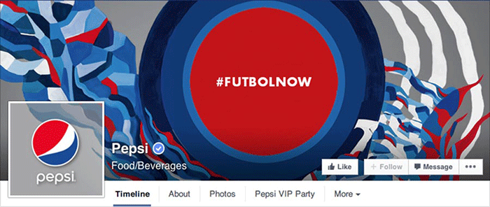 Pepsi Facebook Page