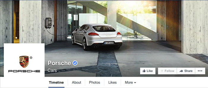 Facebook Page Porsche