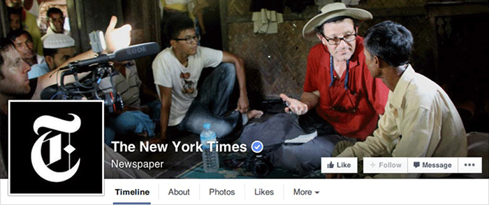 New York Times photo cover Facebook