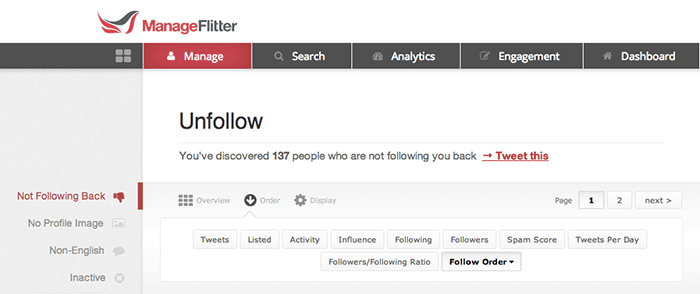 Growth acking Twitter drive traffic site unfollow tool
